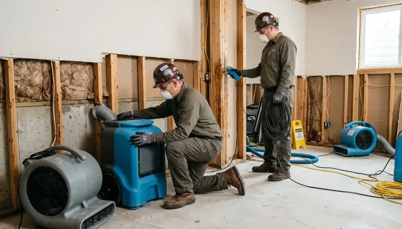 Structural drying service in Conroe, TX for water-damaged homes after flooding and heavy rain