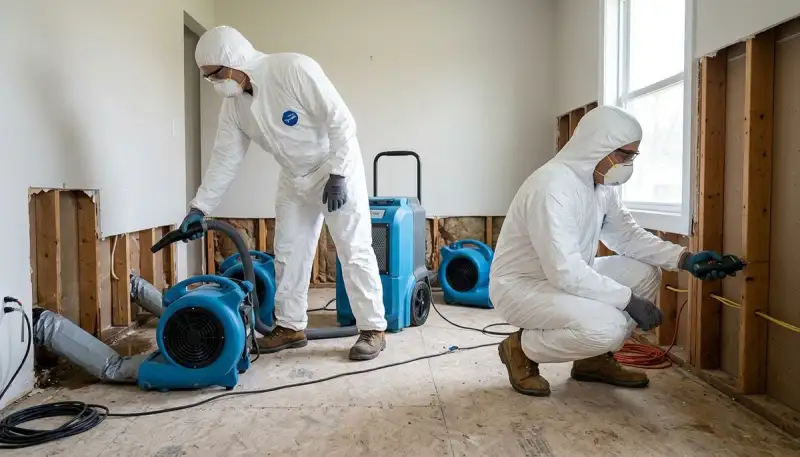 Structural drying equipment in Conroe, TX for fast water damage restoration in homes