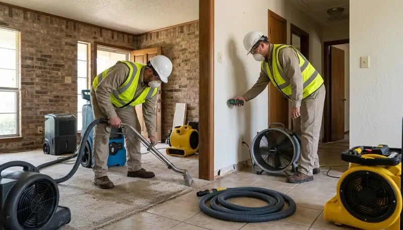 Water damage restoration team serving Conroe, TX for fast cleanup and repairs