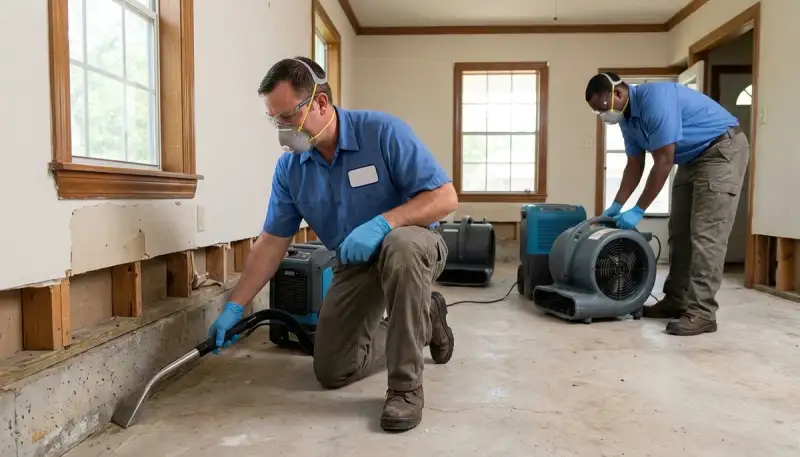 Water damage restoration team serving Conroe, TX for fast cleanup and repair