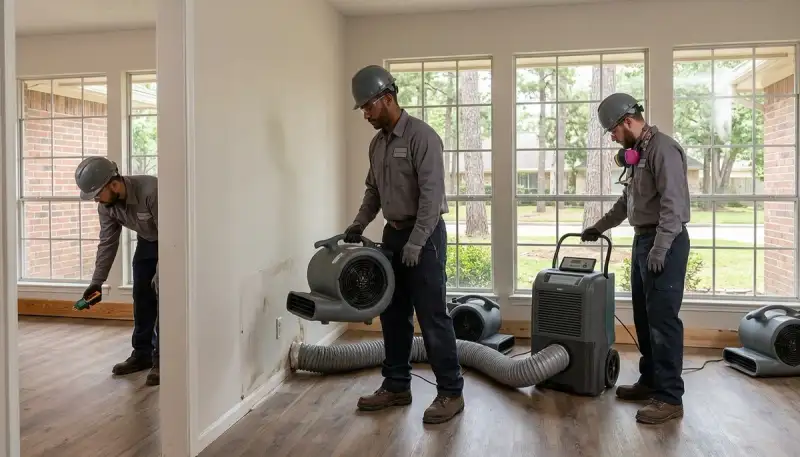 Water damage restoration services in Conroe, TX by local water damage professionals