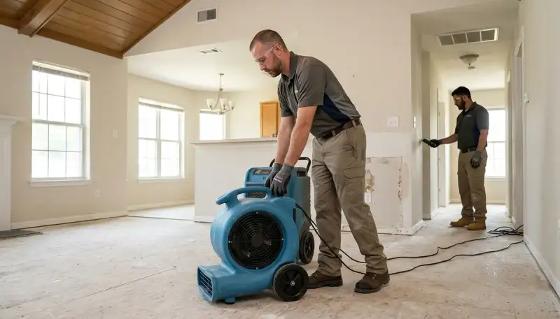 Water damage restoration team in Conroe, TX serving residential and commercial properties