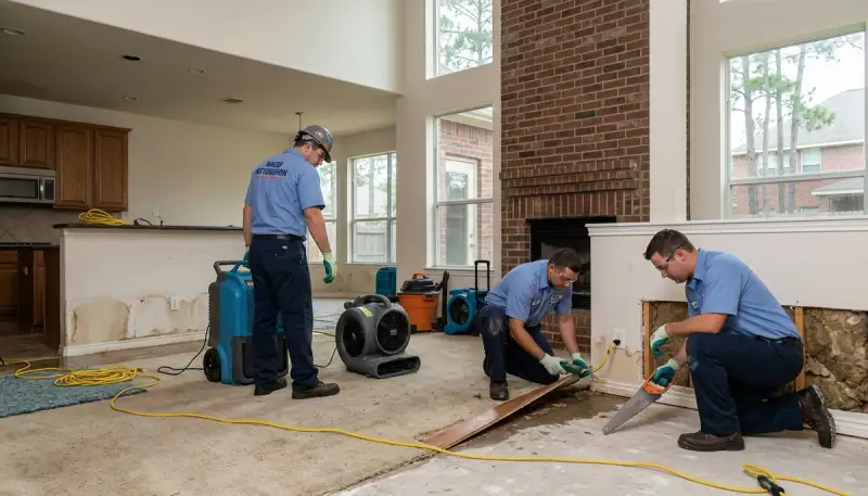 Water damage restoration team in Conroe, TX serving homes and businesses
