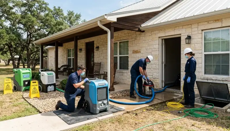 Water damage restoration team in Conroe, TX serving local homes and businesses