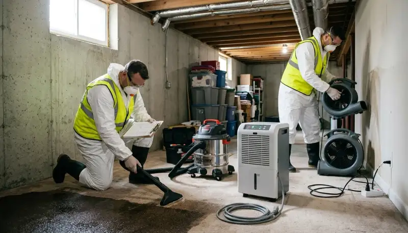 Water damage restoration team serving Conroe, TX homes with fast 24/7 cleanup and repair