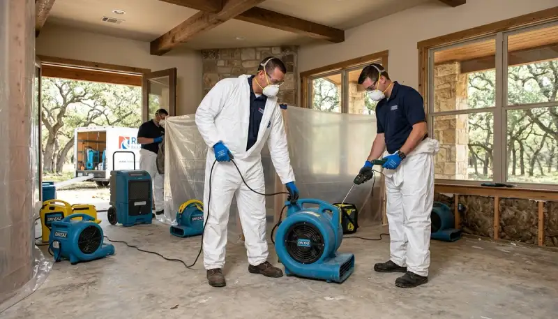 Water damage restoration services in Conroe, TX