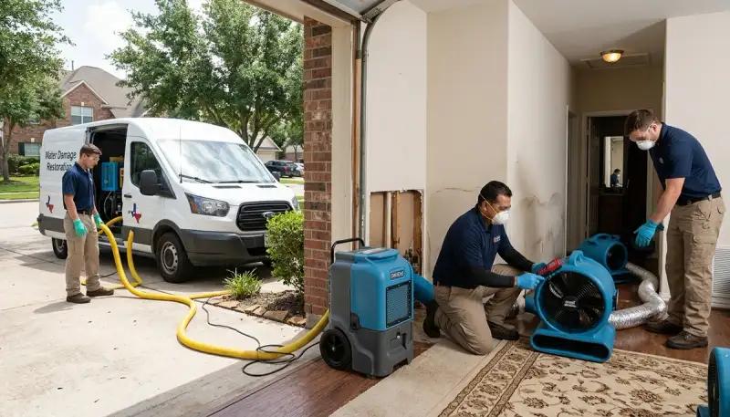 Water damage restoration team in Conroe, TX serving homes and businesses