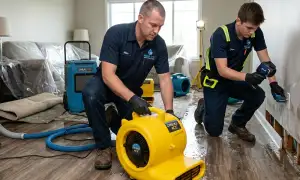 Emergency water damage service in Conroe, TX for fast water extraction and cleanup